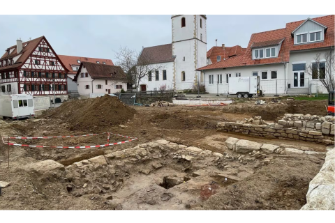 Glücksfall für Archäologen: Mittelalterliche Burgreste bei Tübingen entdeckt